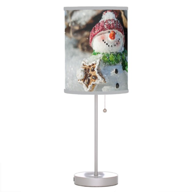 snowman table lamp