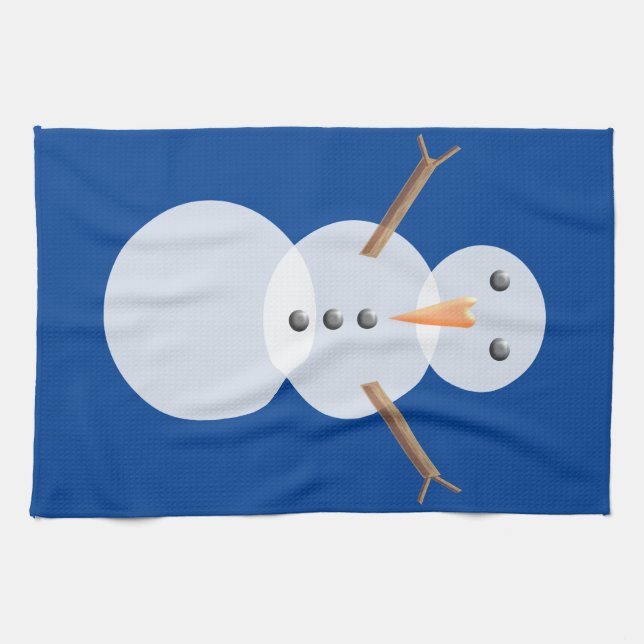 christmas snowman towel (Horizontal)