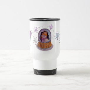 christmas snowman travel mug