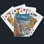Christmas Snowman Village Poker Cards<br><div class="desc">Transform your game nights into a winter wonderland with our enchanting Christmas Snowman Village Playing Cards! This festive deck features adorable snowman illustration set in a charming village, perfect for bringing holiday cheer to your card games or as a delightful collectible. These cards are a miniature work of art, capturing...</div>