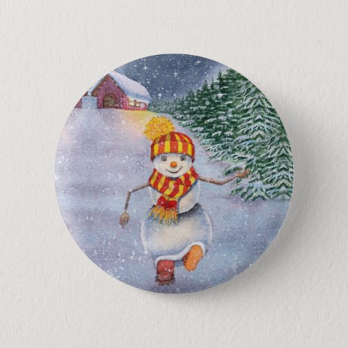 Christmas snowman walking button