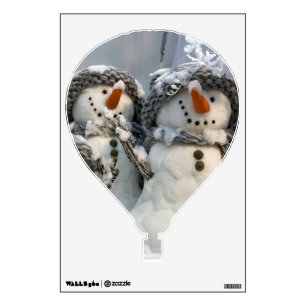 Christmas snowman wall decal