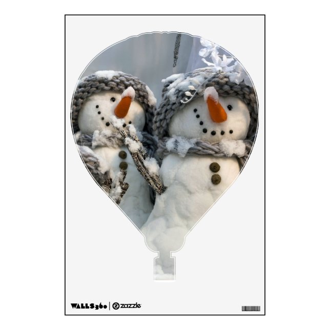 Christmas snowman wall decal (Front)