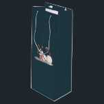 Christmas Snowman With Wine Gift Xmas Drinking Bag<br><div class="desc">Christmas Snowman With Wine Gift Holiday</div>
