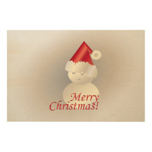 Christmas Snowman Wood Wall Art
