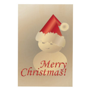 Christmas Snowman Wood Wall Art
