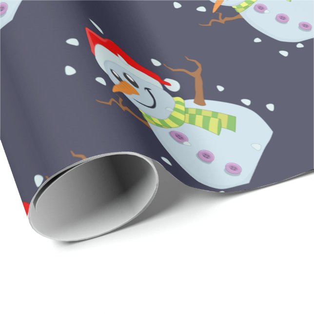 Christmas snowman wrapping paper (Roll Corner)