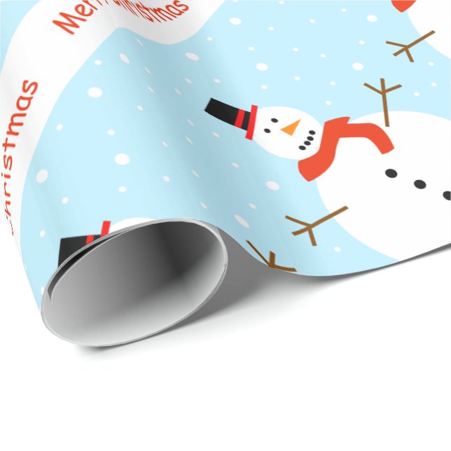 Christmas Snowman Wrapping Paper (Roll Corner)