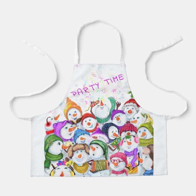 Christmas Snowmans Apron (Front)