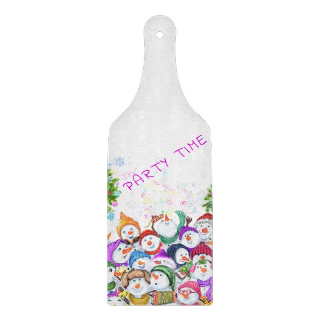 Christmas Snowmans Cutting Board (Front)