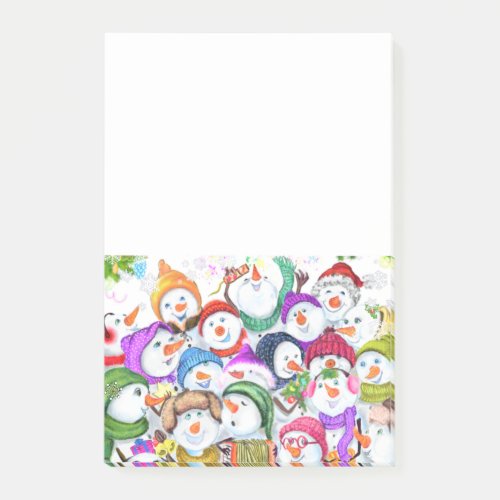 Christmas Snowmans Party Post_it Notes
