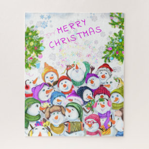 Christmas Snowmans Puzzle