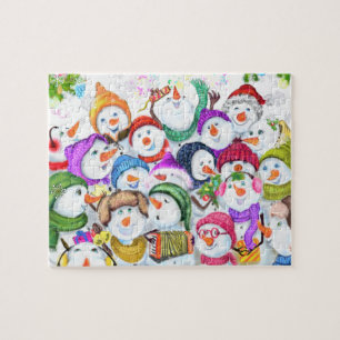 Christmas Snowmans Puzzle