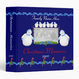 Christmas Snowmen Memories Binder 1.5"