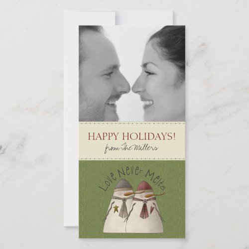 Christmas Snowmen Photo Cards