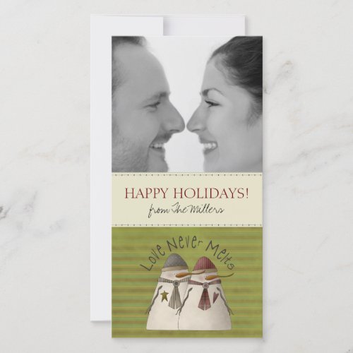 Christmas Snowmen Photo Cards