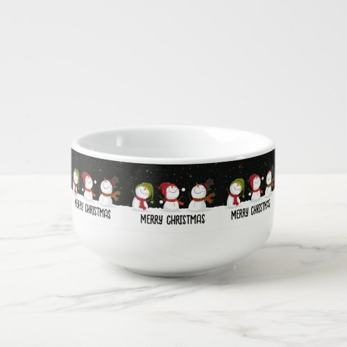 Christmas Snowmen Soup Mug