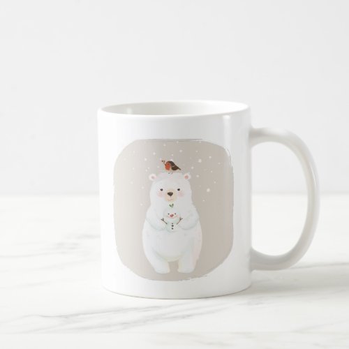 Christmas Snowy Bear Hugs Coffee Mug