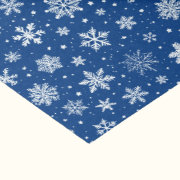 Christmas Snowy Blue Tissue Paper