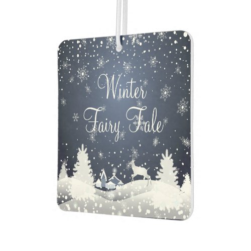 Christmas Snowy Fairy Tale Fantasy Forest Air Freshener