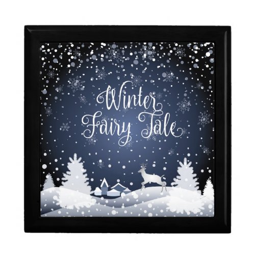 Christmas Snowy Fairy Tale Fantasy Forest Gift Box