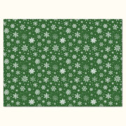 Christmas Snowy Green Tissue Paper