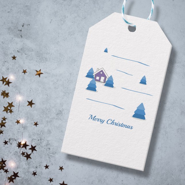 Christmas Snowy Landscape Gift Tag (Christmas Snowy Landscape Gift Tag)
