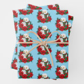 Nature Themed Wildlife Christmas Wrapping Paper Sheets