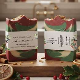 Christmas Soap Belly Band Soap Packaging