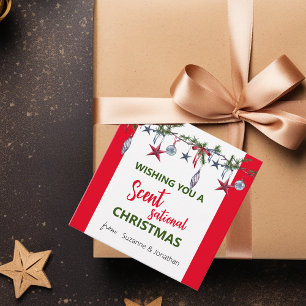 Christmas Soap Candle Scentsational  Favor Tags