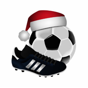 Christmas Soccer Ball and Shoe Ornament