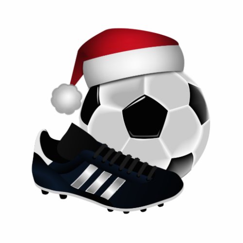 Christmas Soccer Ball and Shoe Ornament