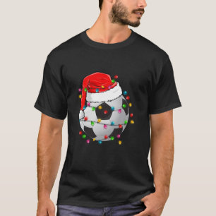 Christmas Soccer Ball Santa Hat Funny Sport Xmas B T-Shirt
