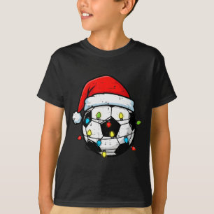 Christmas Soccer Ball Santa Xmas Football Srt Men T-Shirt