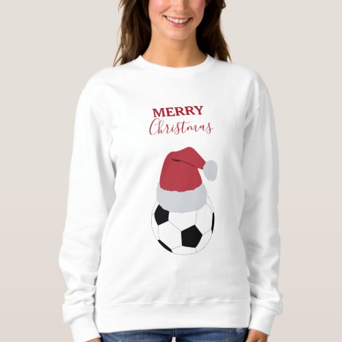 Christmas Soccer Ball Sports Football Holiday Sweatshirt