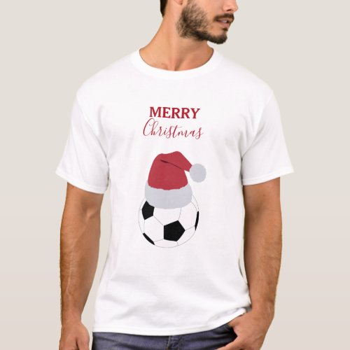 Christmas Soccer Ball Sports Football Holiday T_Shirt