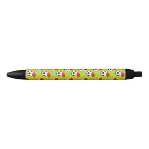 Christmas Soccer Ball With Santa Claus Hat Pattern Pen