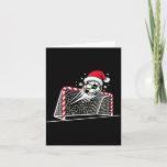 Christmas Soccer Goal Ball Lights Santa Xmas Kids  Card