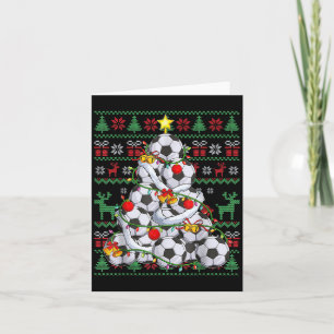 Christmas Soccer Player Srt Lover Santa Hat Xmas P Card