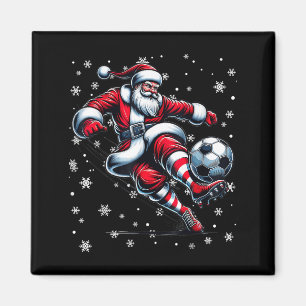 Christmas Soccer Player Srt Lover Santa Hat Xmas P Magnet