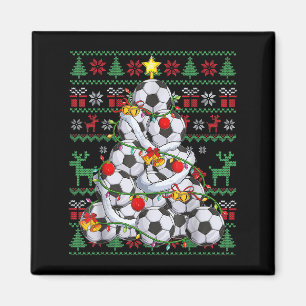 Christmas Soccer Player Srt Lover Santa Hat Xmas P Magnet