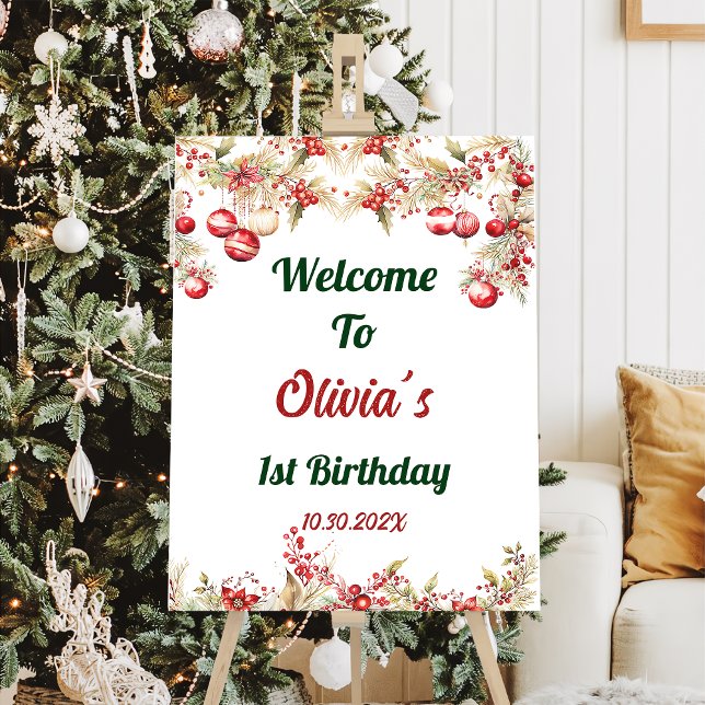 Christmas Sock Birthday Welcome Sign (Creator Uploaded)