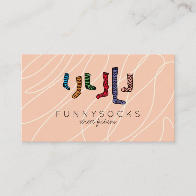 Christmas Sock Business Card (Front)