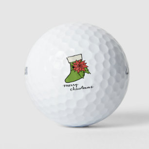 Christmas Sock  Golf Balls