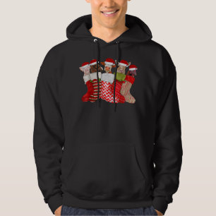 Christmas Socks Animals Horse Cow Goat Chicken Pig Hoodie