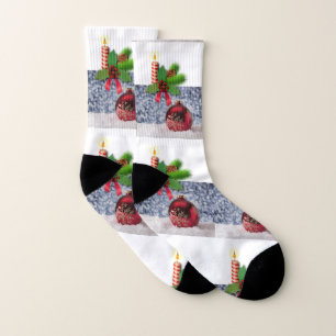 Christmas Socks, Christmas Candle Socks