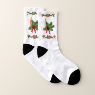 Christmas Socks, Christmas Candle Socks