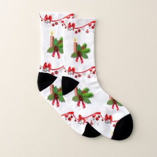 Christmas Socks, Christmas Candle Socks