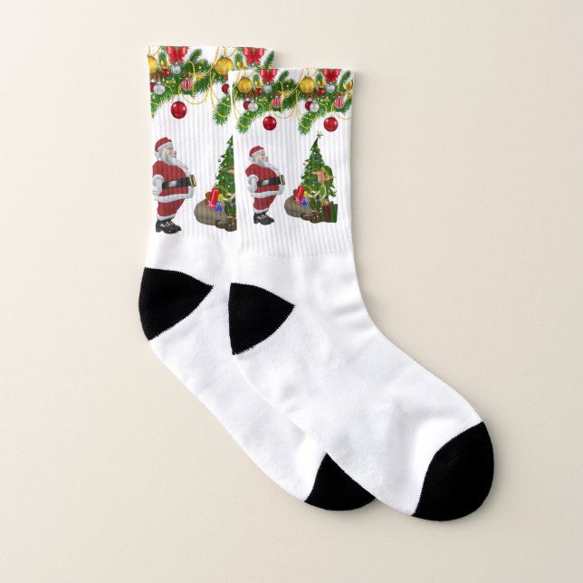 Christmas Socks, Elf Socks (Pair)