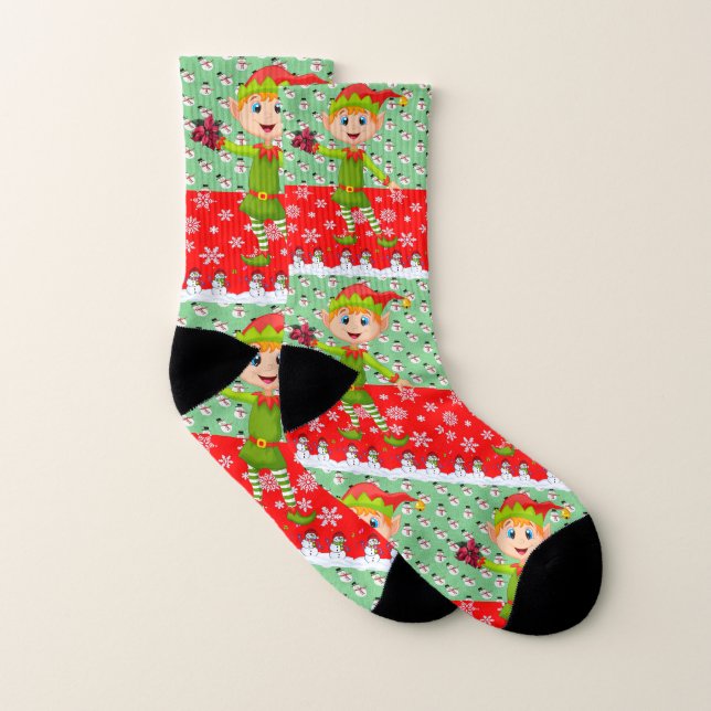 Christmas Socks, Elf Socks (Pair)